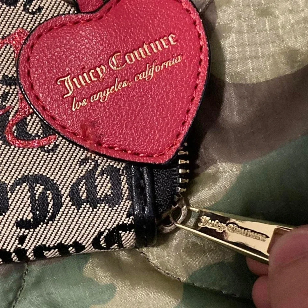 Juicy couture‎ y2k monogram cardholder with heart charm